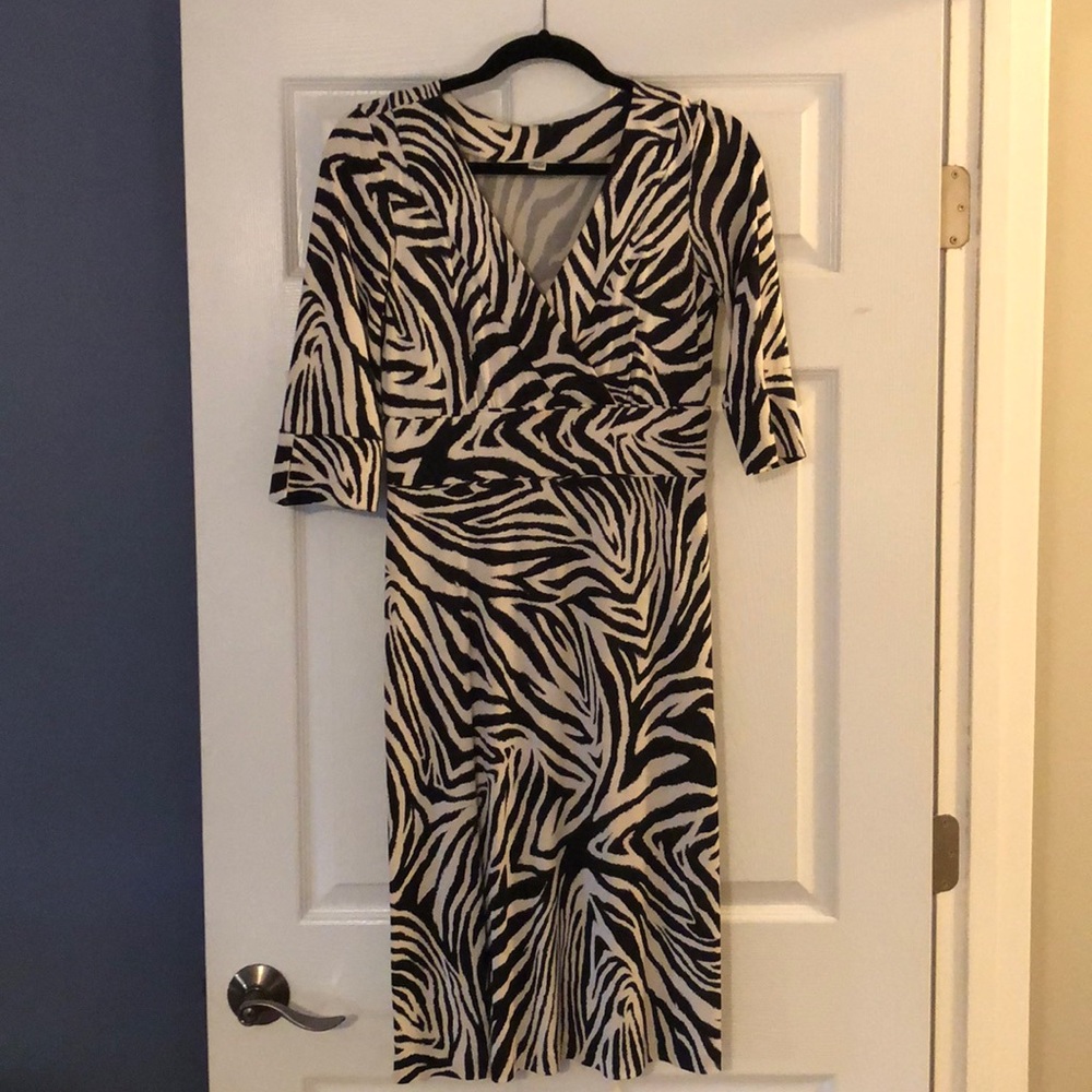 Zebra Print Diane Von Furstenberg Dress!
